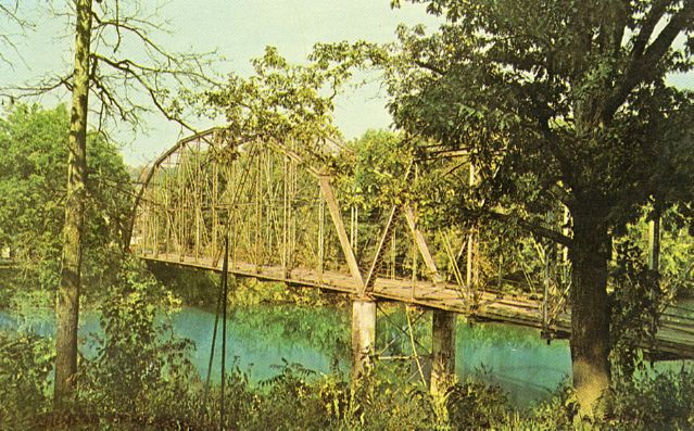 Old Bridge over the Springs River at Hardy, Arkansas